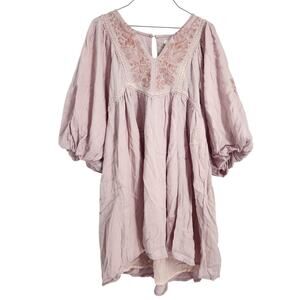 Bohemian Pink Midi Dress